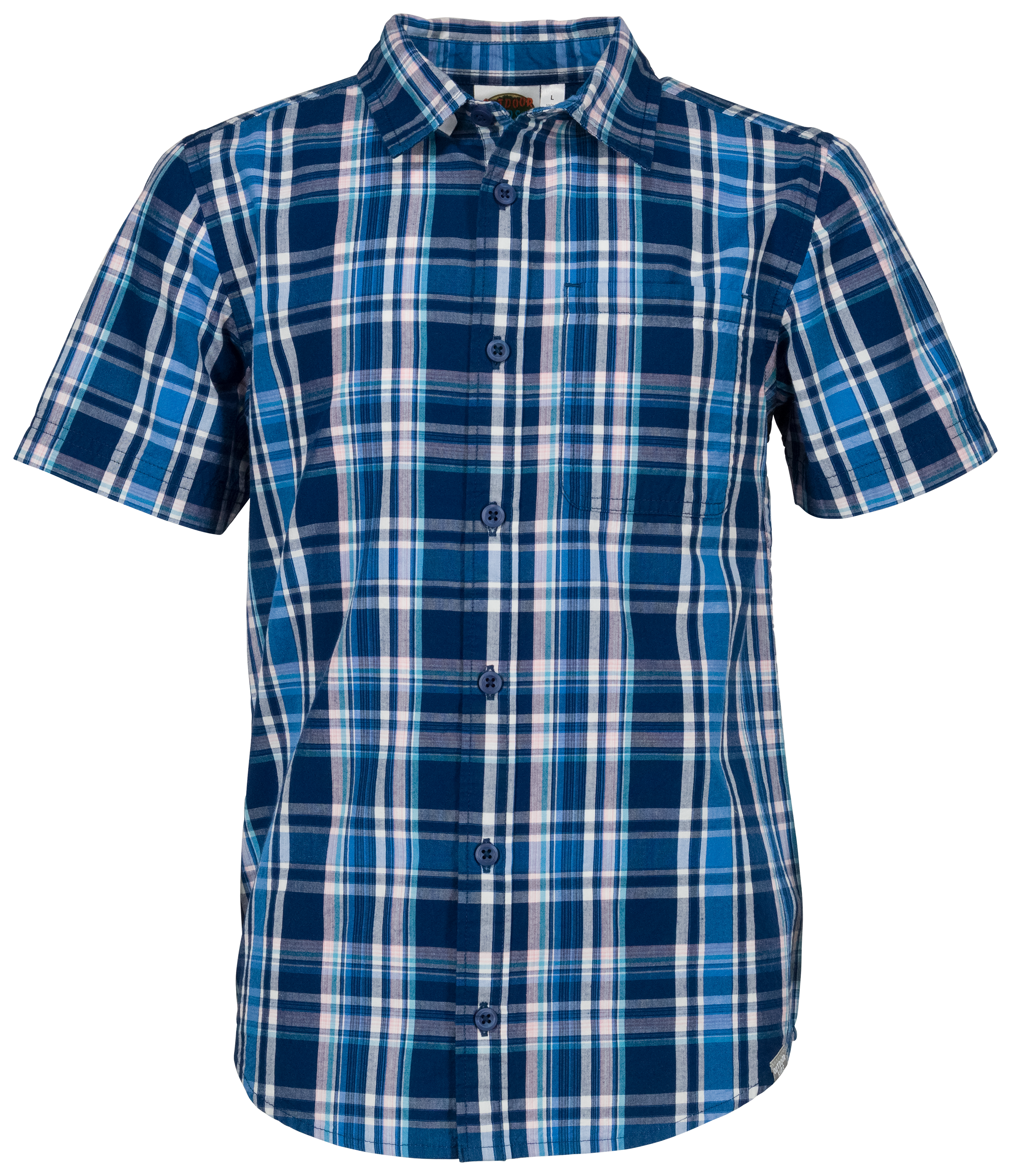 Bass Pro Shops Plaid Button-Down Short-Sleeve Shirt for Toddlers or ...
